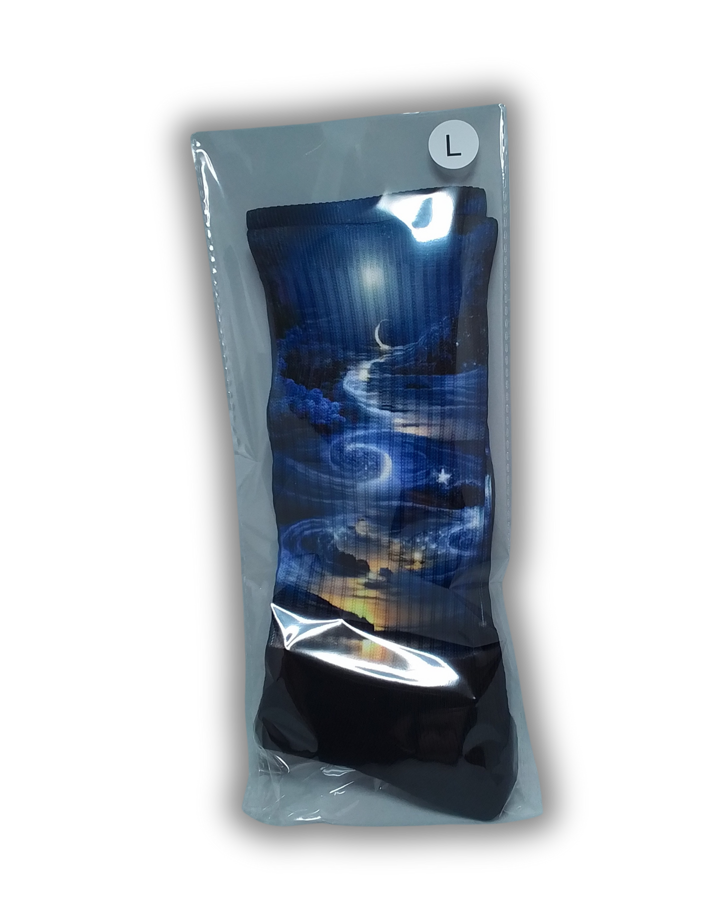 Disc Golf Socks Night Ocean