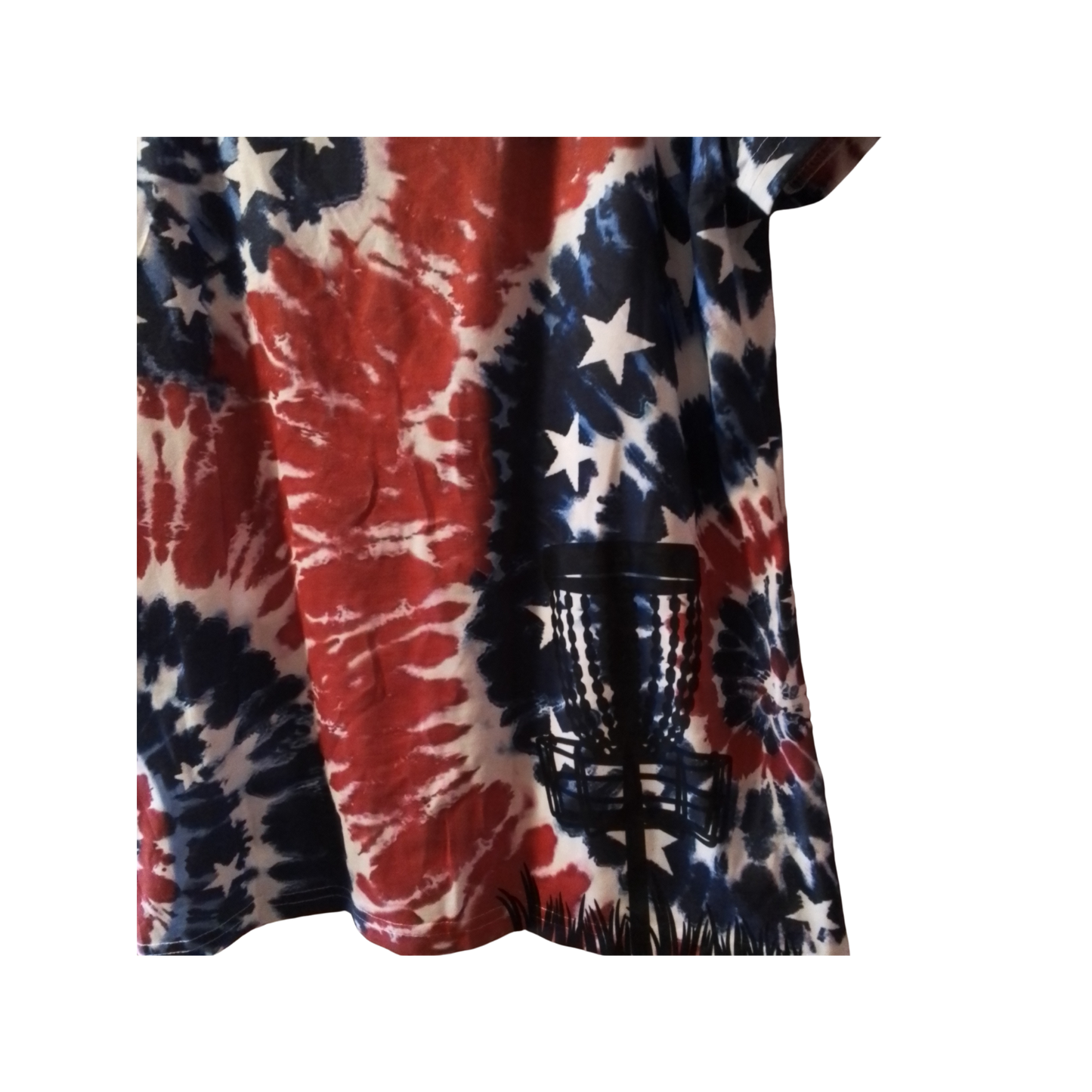 Ladies Red White Blue Tye Dye Tees