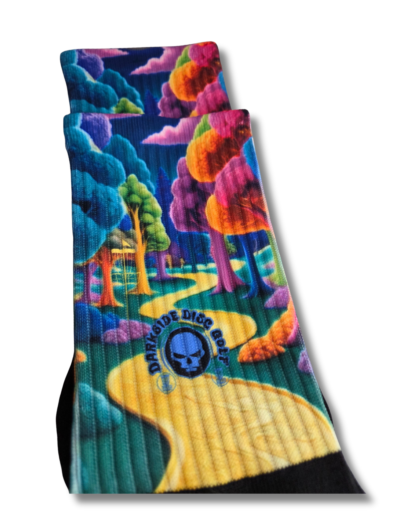 Disc Golf Socks Colorful Path (M)