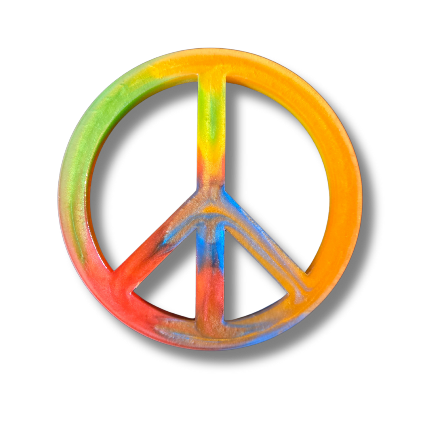 Resin Peace Sign Mini Marker