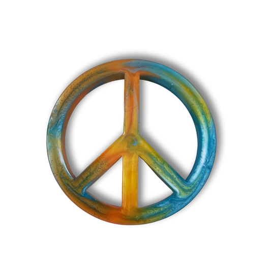 Resin Peace Sign Mini Marker