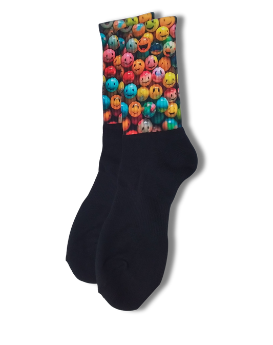 Disc Golf Socks Happy Balls Large