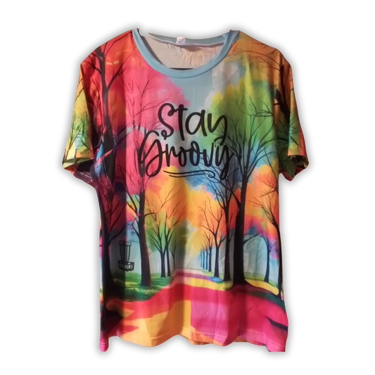 Graphic Colorful Trees T Shirt