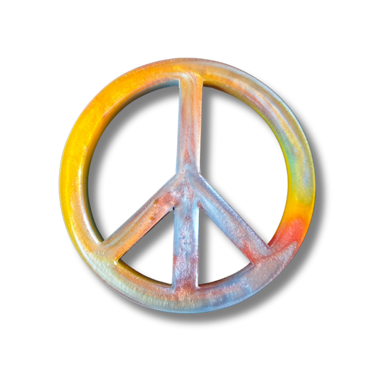Resin Peace Sign Mini Marker
