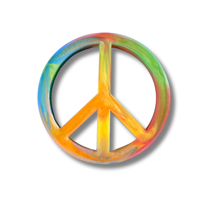 Resin Peace Sign Mini Marker