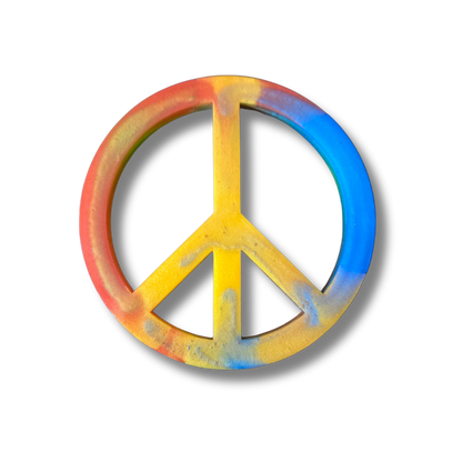 Resin Peace Sign Mini Marker
