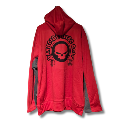 Red & Grey Zip Up Hoody