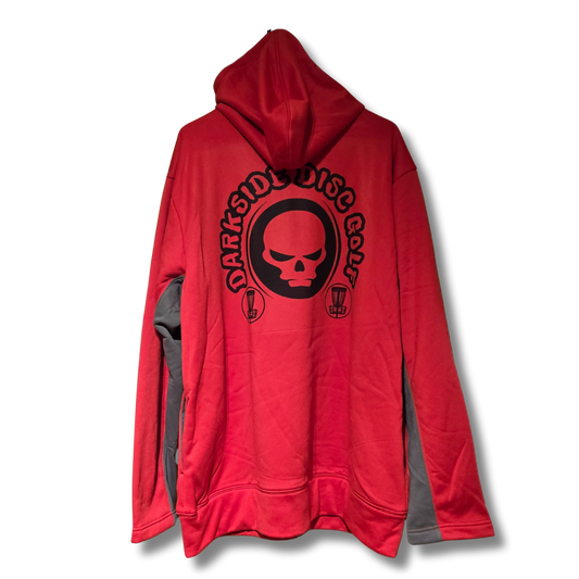 Red & Grey Zip Up Hoody